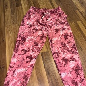 Under Armour Red and Pink Patterned Joggers